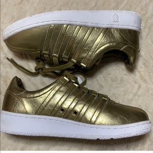 NWT Gold Leather KSwiss